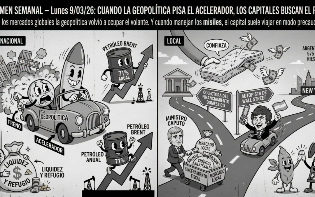 🧭 Resumen Semanal – Lunes 9/03/26: Cuando la geopolítica pisa el acelerador, los capitales buscan el freno