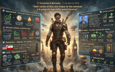 🧭 Economía & Mercados · 13 de abril de 2026: «Siete ruedas al alza, una tregua de dos semanas y la pregunta que nadie quiere hacerse»